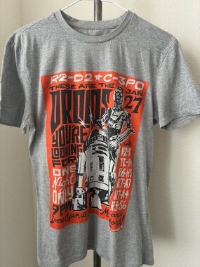The Druids You're Looking For Star Wars T Shirt Sz S Worn 1x R2-D2 C-3PO May 4th